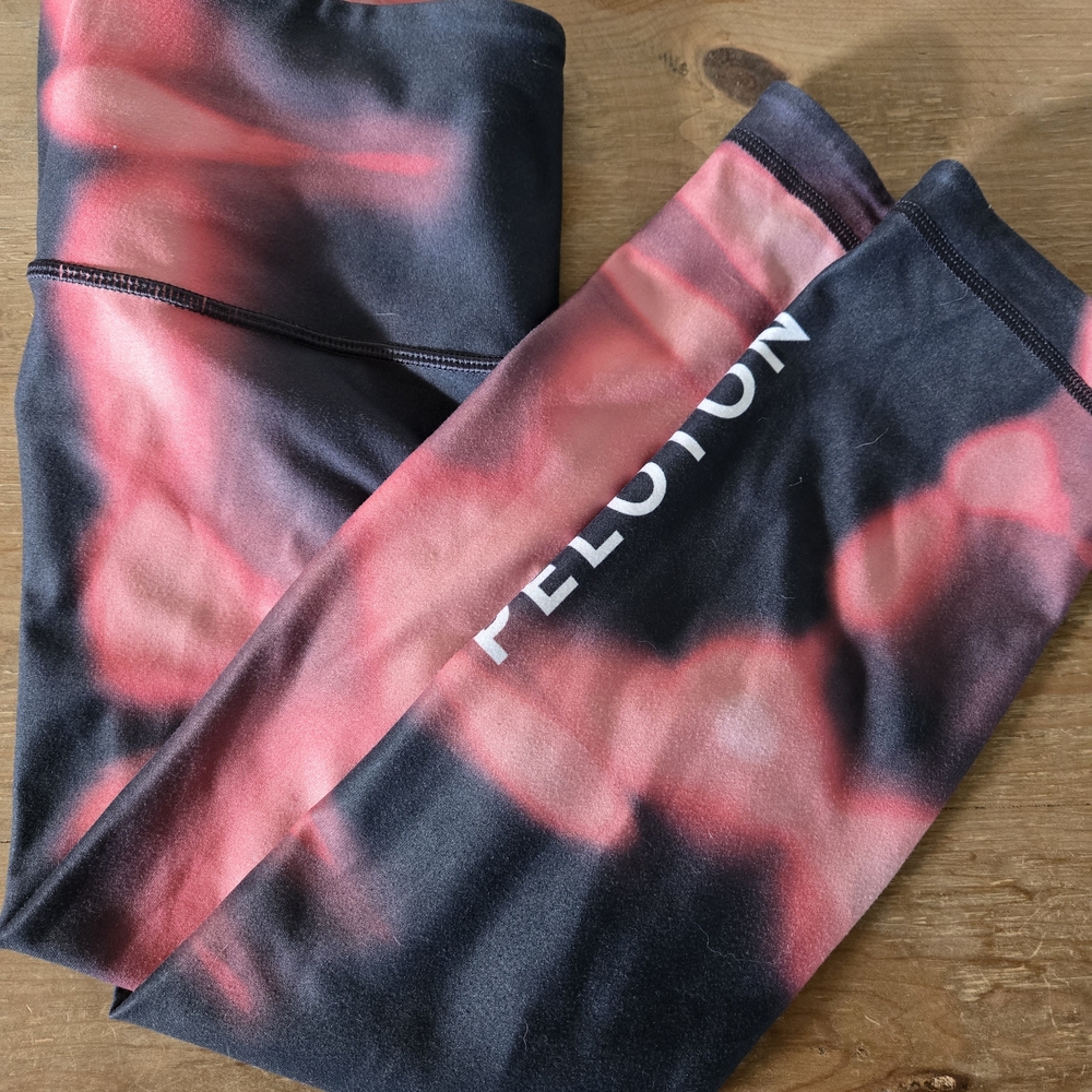 Peloton Red and Black Leggings